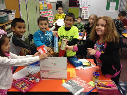 Students Write Letters to Marines - Morris Elementary School